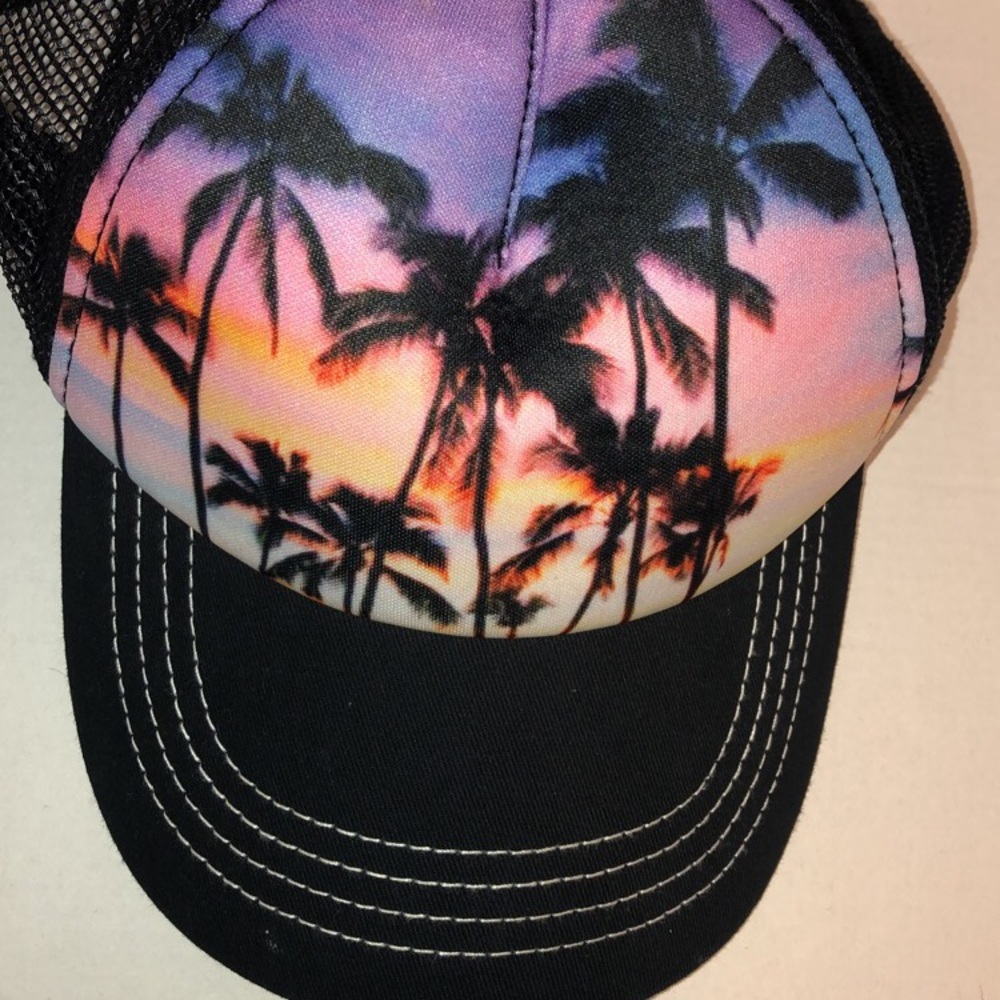 Sunset Palm Tree Hat
